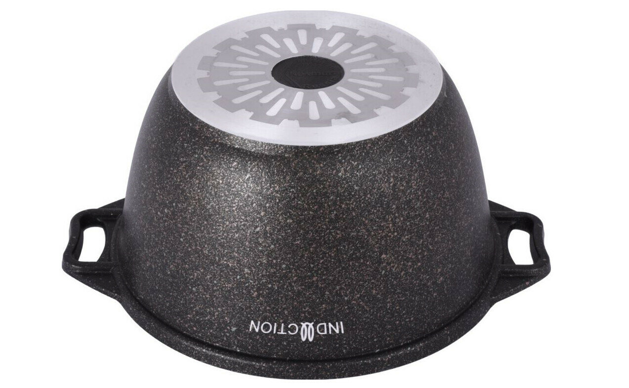 Кастрюля 4л со стекл. крышкой, АП линия "Granit ultra Induction" — фото 1