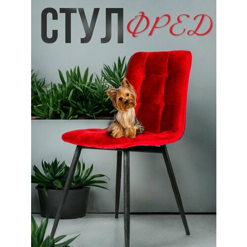 фото Стул кухонный фред, антивандальная ткань, красный