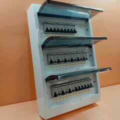 Изображение товара Электрический щит для дома. ЩР-Н. ЭП-08. Трехфазный. 25А (15 кВт). IP41 Пластик 17 групп