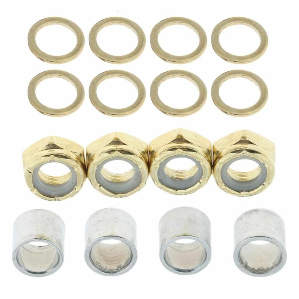 Стандартные аксессуары для скейтборда металлические проставки Золото