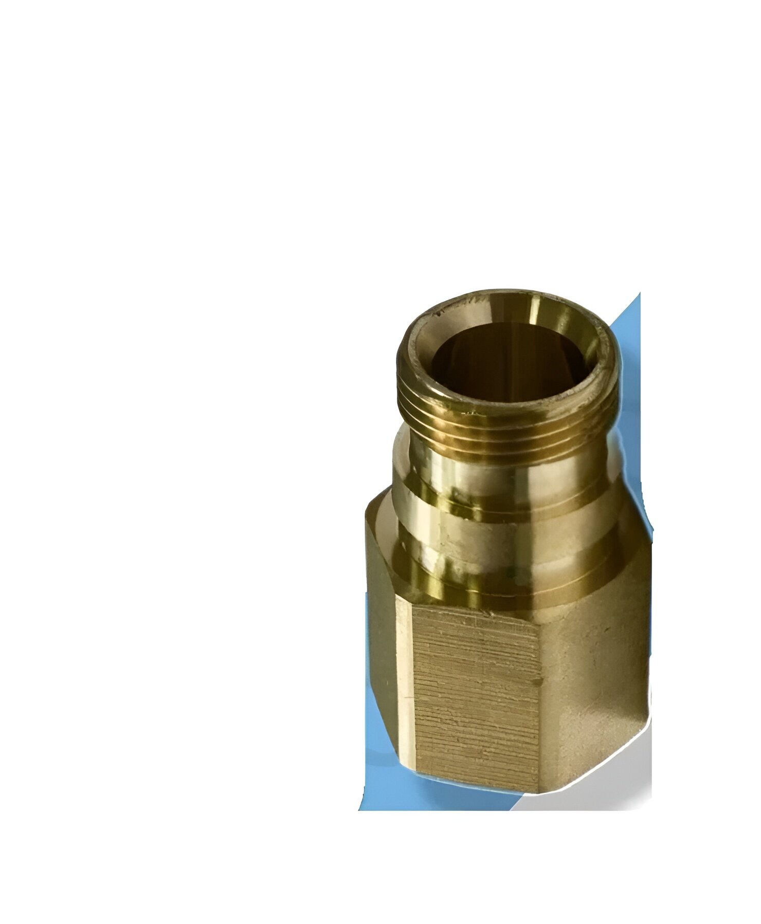 Адаптер для моек высокого давления KARCHER М22 х 1,5 внут. - EASY! Lock 22 внеш, латунь — фото 1