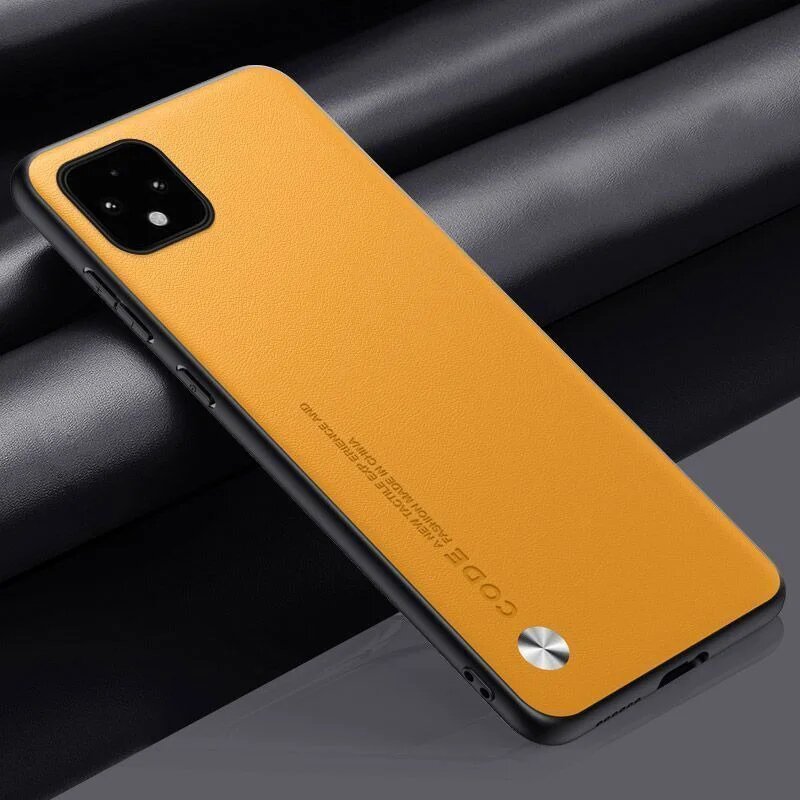 Чехол из искусственной кожи для Google Pixel 4A 5A 6A 5 4 A 4G 5G Желтый, Бежевый, Хаки, For Pixel 5