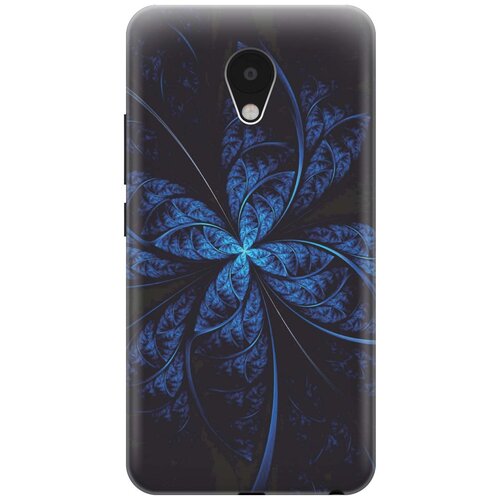 фото Cиликоновый чехол темно-синяя абстракция на meizu m5 / мейзу м5 re:pa