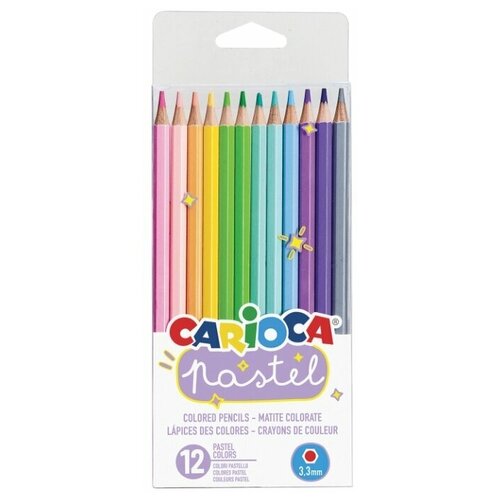 Carioca Карандаши цветные пастельные Pastel, 12 цветов (43034), 12 шт.
