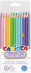 Carioca Карандаши цветные пастельные Pastel, 12 цветов (43034)