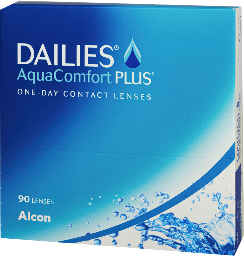 Контактные линзы Alcon Dailies AquaComfort PLUS, 90 шт., R 8,7, D -8