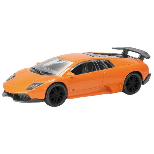 Легковой автомобиль RMZ City Lamborghini Murcielago LP670-4 SV (344997) 1:64, 7.3 см, оранжевый uni fortune машинка металлическая uni fortune rmz city 1 64 lamborghini murcielago lp670 4 без механизмов желтый 7 26х3 19х2 00 см