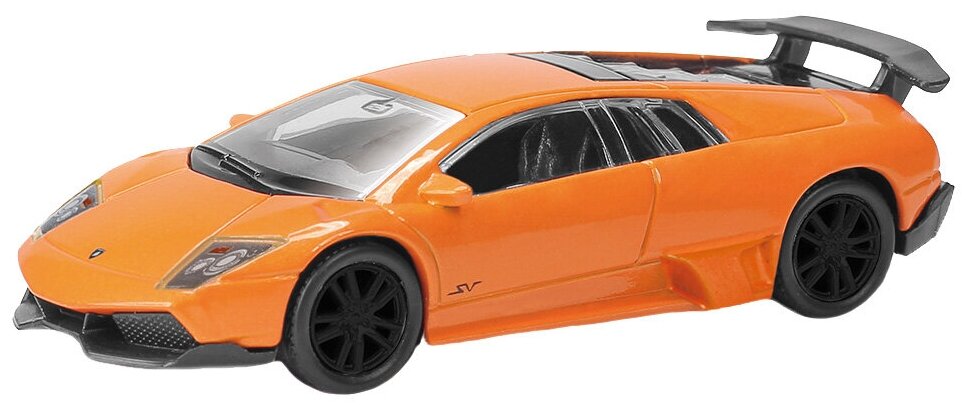 Легковой автомобиль RMZ City Lamborghini Murcielago LP670-4 SV (344997) 1:64, 7.3 см, оранжевый