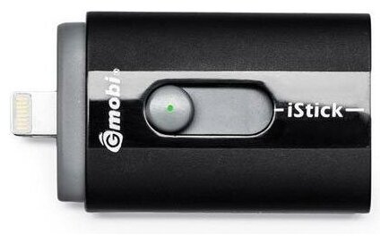 Флешка 64 Гб PQI i-Stick (IS064-BLACK) USB 2.0 Type A / Lightning, черная