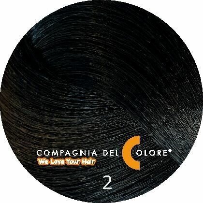 2 COMPAGNIA DEL COLORE Очень темно-коричневый краска для волос 100 МЛ оригинал