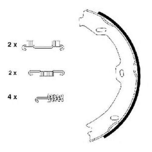 фото Комплект колодкок стояночного тормоза textar 91058800 для mercedes cls c219, e-class s211,vf211,w211, s-class c215,w220, sl r230