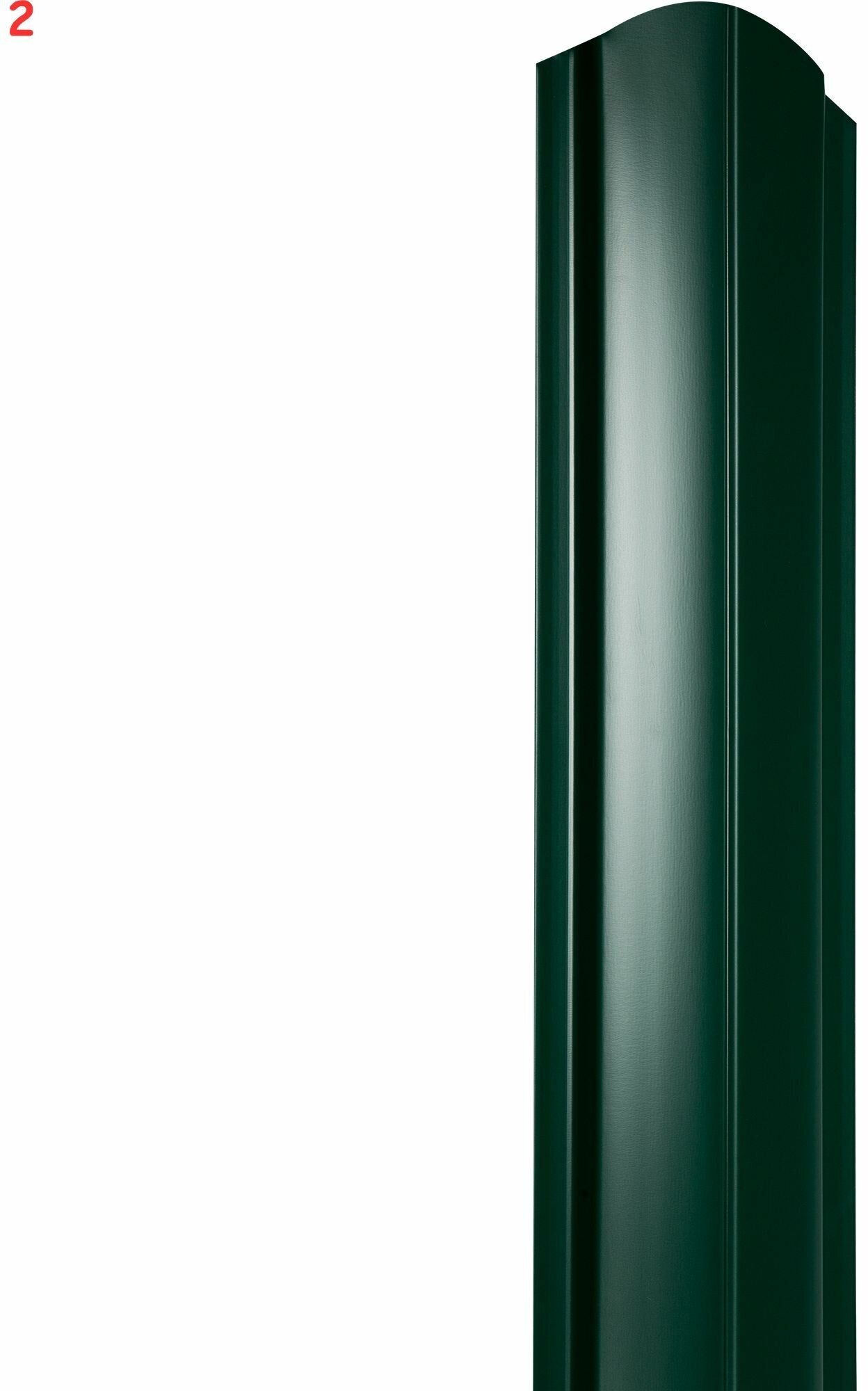 Штакетник прем 130мм 1.8 м двухсторонний зеленый (2 шт.)