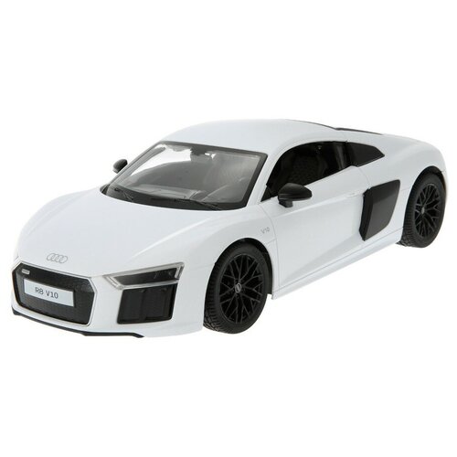 Легковой автомобиль Rastar Audi R8 2015 74400, 1:14, 31 см, белый машина rastar ру 1 14 audi r8 2015 version красная 74400