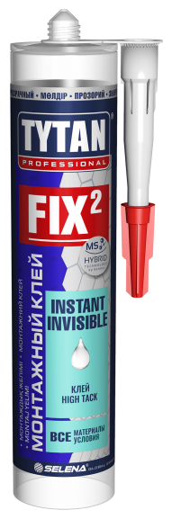 Монтажный клей Tytan FIX2 INSTANT INVISIBLE 290мл