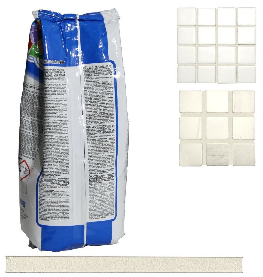 Затирка Mapei Keracolor FF №103 белая луна 2 кг