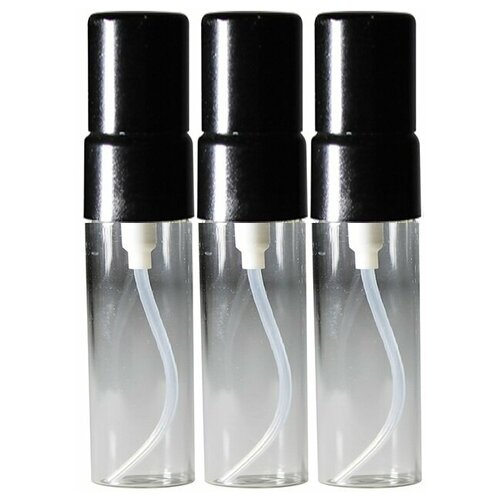 фото Флаконы для духов aromaprovokator стекло, спрей металл черный 3 ml набор 3 шт