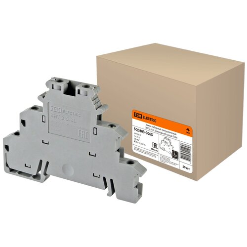 Зажим наборный трехуровневый ЗНТ 2,5-3L серый Т (SQ0803-0065)