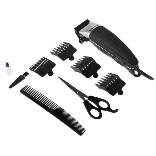 Машинка для стрижки Sakura SA-5114BK 8 Вт 1-12 мм 4 насадки 220 В чёрная 161600₽