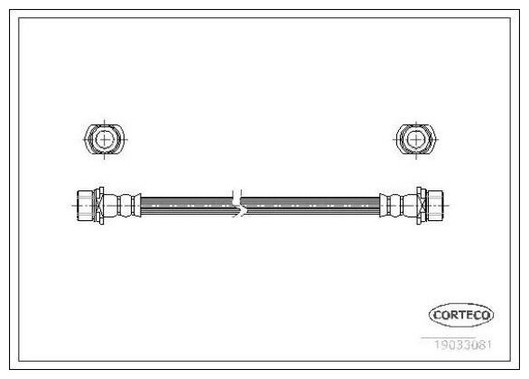 Шланг Тормозной Corteco арт. 19033081