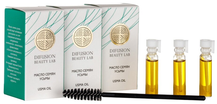 фото Difusion Beauty Lab Набор масел семян усьмы + щеточка