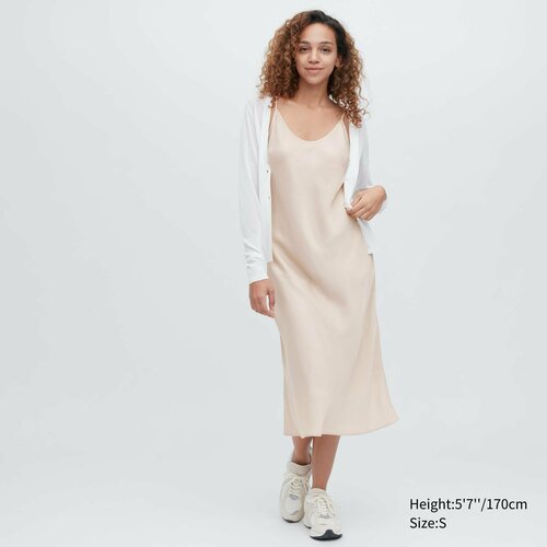Платье Uniqlo, размер L, бежевый