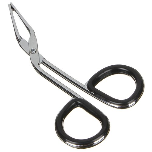 Пинцет для бровей с ручками ЮниLook, металл, резина, 8см, HS-0630