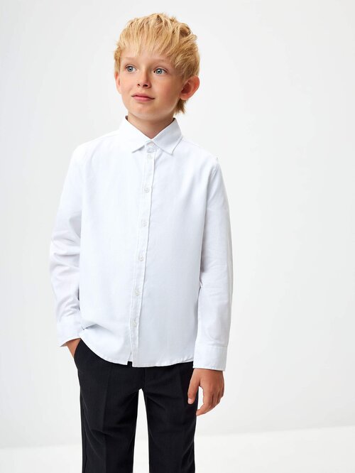 Школьная рубашка Sela, размер 164, белый