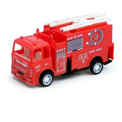 Машина инерционная «Пожарная служба», микс конструкторы bondibon пожарная служба пожарная машина 206 деталей