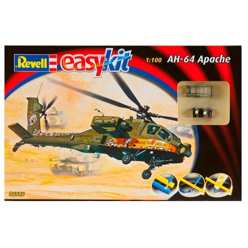 фото 06646 сборка боевой вертолет ah-64 apache revell