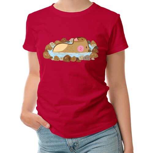 фото Футболка roly, хлопок, размер 40, красный