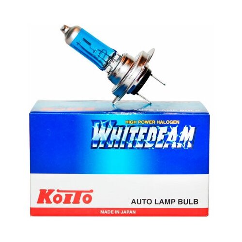 фото Лампа галогенная koito whitebeam h7 12v 55w (100w) 4200k, 1 шт.