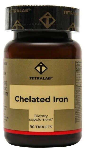 Chelated Iron Tetralab таб., 90 шт.