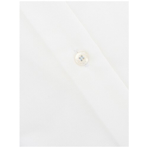 фото Рубашка мужская длинный рукав greg 103/231/0012/z/1p, полуприталенный силуэт / regular fit, цвет белый, рост 174-184, размер ворота 44