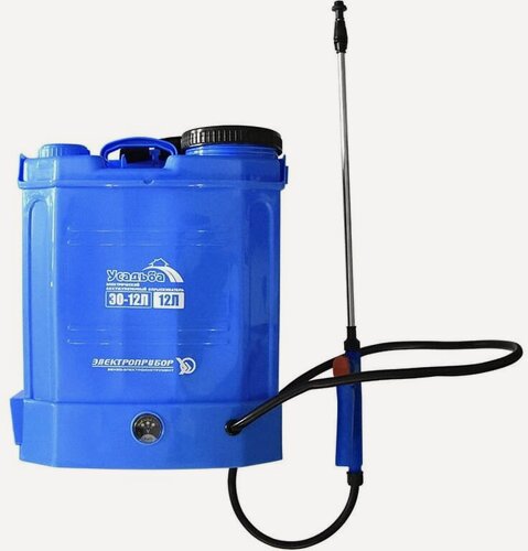 Изображение товара Аккумуляторный опрыскиватель Усадьба ЭО-12Л (12 л, свинцово-кислотный, 12 В, 8 А·ч)