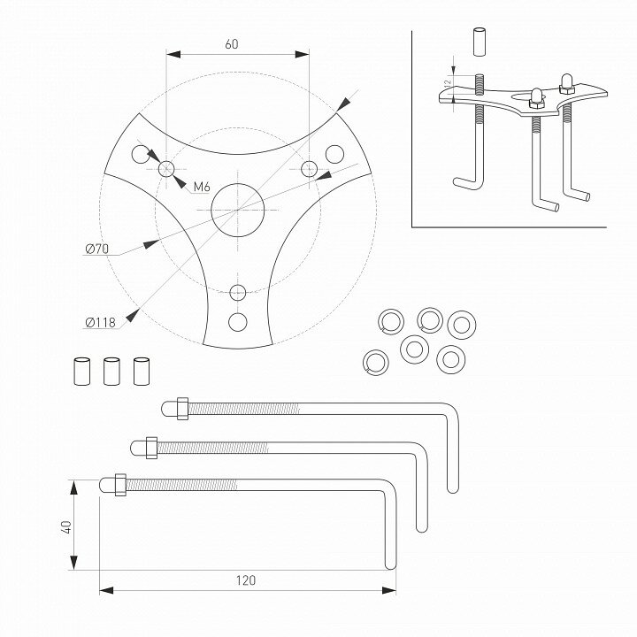 Уличный светодиодный светильник Arlight LGD-Stem-Boll-H500-10W Warm3000 / - фото №2