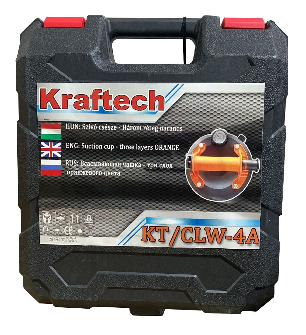 Стеклодомкрат/вакуумная присоска Kraftech CLW-4A для переноски плитки и стекла