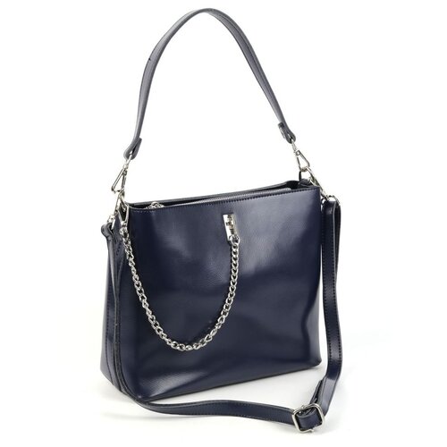 фото Женская кожаная сумка 1628 блу fuzi house