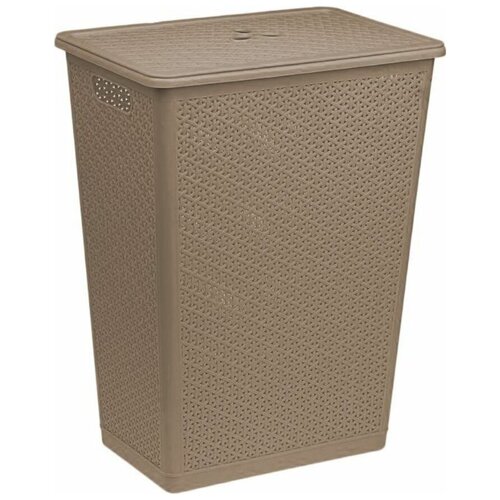 фото Branq корзина для белья nature 48 л кофейный