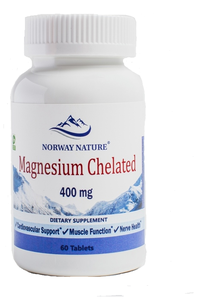 Фото Norway Nature Magnesium Chelated (Хелат Магния) 400 мг 60 таблеток