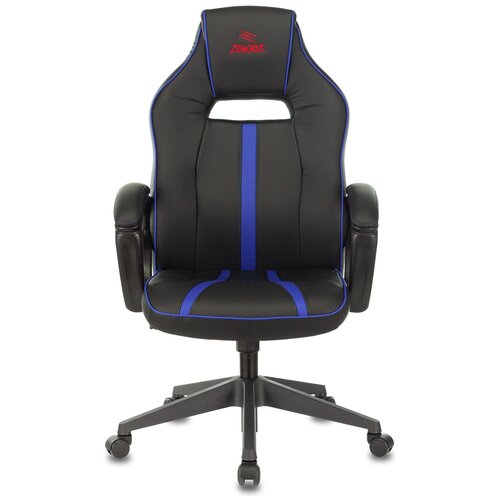 фото Компьютерное кресло zombie viking a3 игровое, обивка: искусственная кожа, цвет: черный/синий