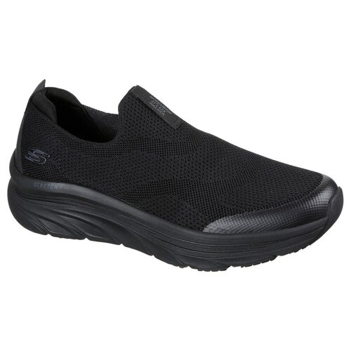 фото Слипоны skechers d'lux walker мужские, цвет черный, размер 9.5