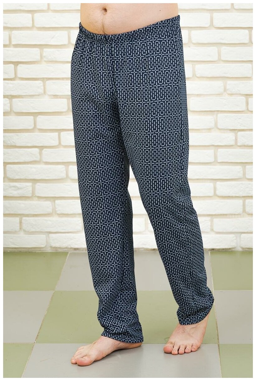 Мужские брюки арт. 18-0916 Серый размер 54 Кулирка Лика Дресс с карманами пояс на широкой резинке - фотография № 2