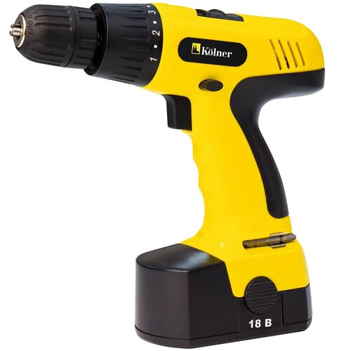 Дрель-шуруповерт Kolner KCD 182C аккумуляторная 18Вольт 2 скорости 0-400 0-1150обмин 444000₽