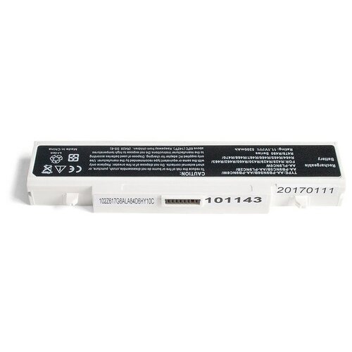 фото Аккумулятор для ноутбука samsung r425, r428, r429, r430, r458. 11.1v 5200mah aa-pb9ns6w, pb9nc5b белый oem