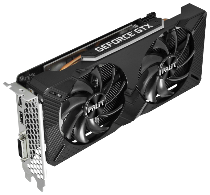 Видеокарта Palit GTX1660Ti DUAL 6GB GDDR6 192bit DVI HDMI DP