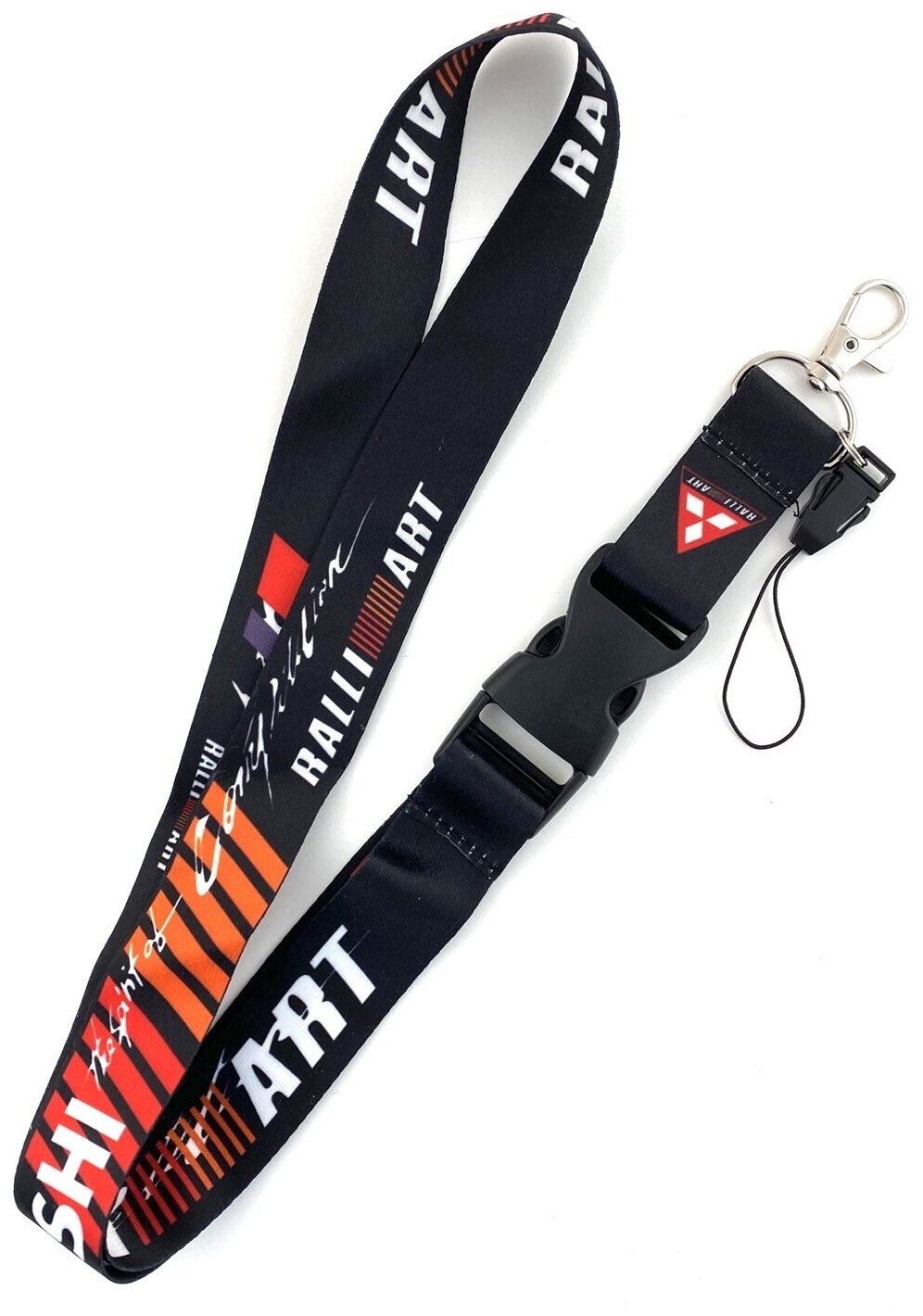 Ланьярд для ключей автомобиля, Тканевый шнурок на шею для пропуска, лента с карабином для бейджа, брелок для авто 