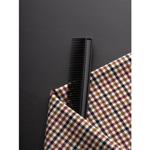 Расческа-гребень для волос, 6 Элемент, мужская, карманная, черного цвета