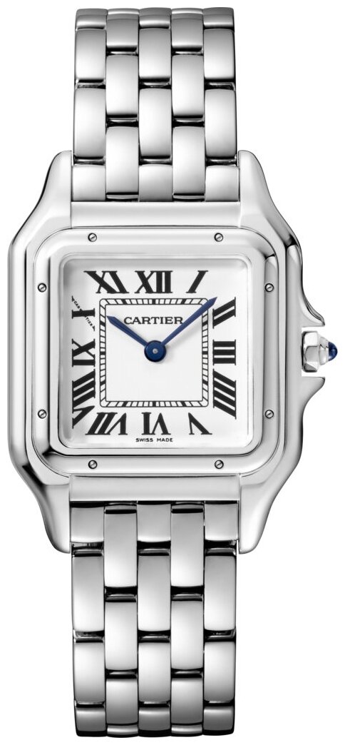 Наручные часы Cartier, белый, серебряный