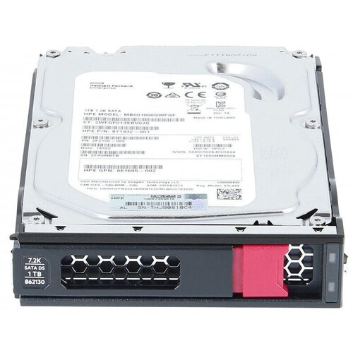 Жесткий диск HP MB001000GWFGF 1Tb 7200 SATAIII 3.5 HDD жесткий диск hp 9zm173 065 1tb 7200 sataiii 3 5 hdd