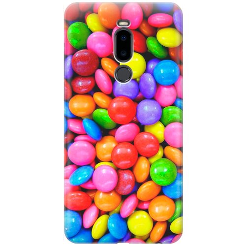 фото Re:pa накладка transparent для meizu note 8 с принтом "цветные драже"